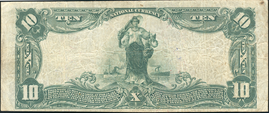 1902 $10 Blue Seal - Jefferson City, MO Charter #1809 - VF