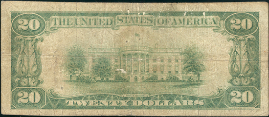 1929 $20 Type 1 - Mexico, MO Charter #2881 - F