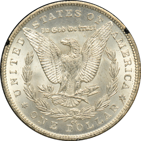 1880-CC GSA, and two 1883-CC GSA, all MS-63