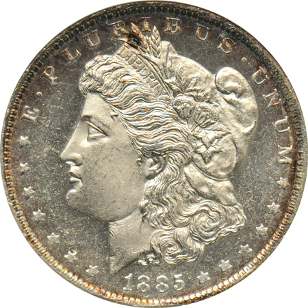1882-S, 1883-CC, and 1885-O, all ANACS MS-64 DMPL