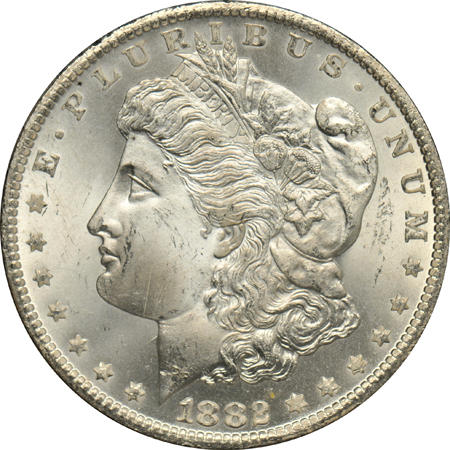 Four GSA Morgan dollars certified by NGC