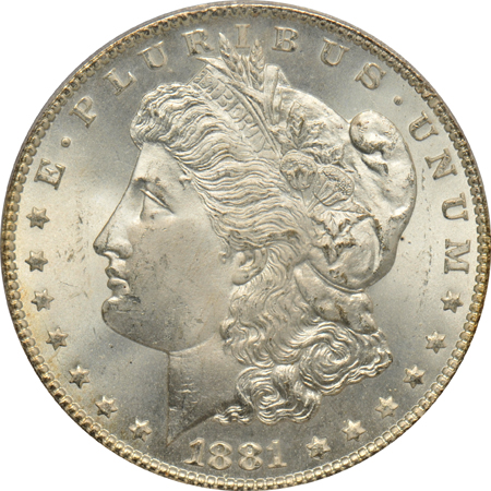 1880-CC and 1881-CC, both PCGS MS-65