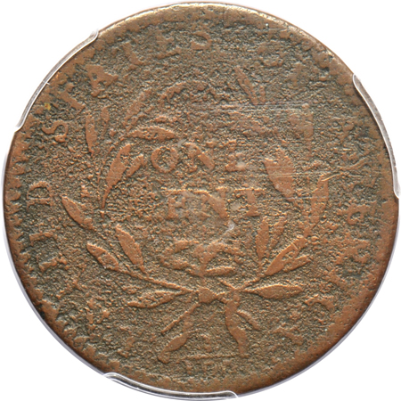 1794 Head of 1794 S-63 F details/environmental damage, and an 1800 S-211 Genuine, both PCGS