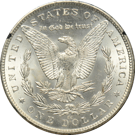 1882-CC GSA MS-65, and an 1884-CC GSA MS-65+, both NGC
