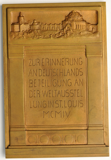 1904 World's Fair German Plaque with Box