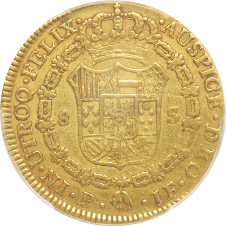 Colombia - 1798-P JF 8 Esc - PCGS VF-35