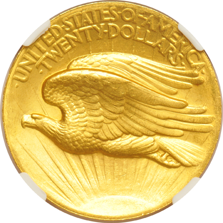 1907 High Relief, Wire Rim NGC MS-64+