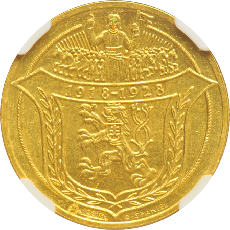 Czechoslovakia - 1928 2D KM-X3 Republic Anniversary NGC MS-65