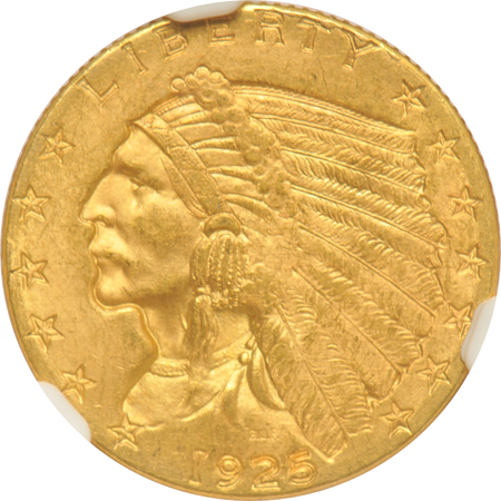 Three NGC certified quarter eagles