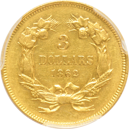 1862 PCGS AU details/cleaning