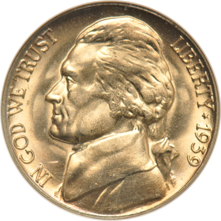 Seven Jefferson nickels graded 67 or higher