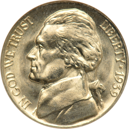Seven Jefferson nickels graded 67 or higher