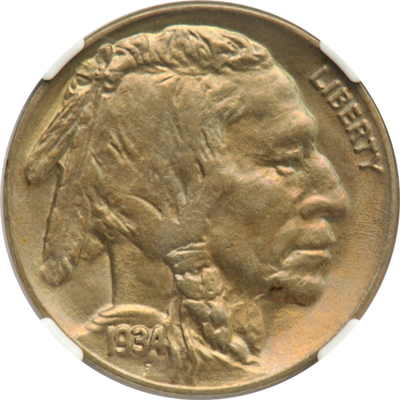 Two Liberty nickels and five Buffalo nickels, all certified by NGC