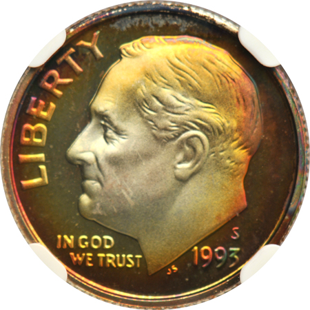 Nineteen Roosevelt dimes, all NGC certified.