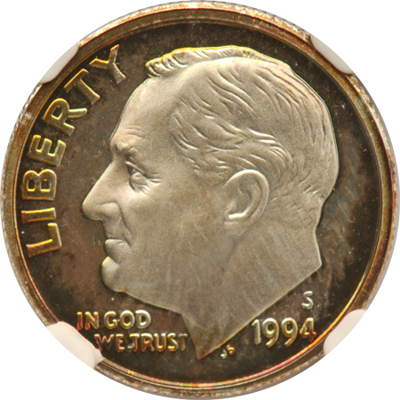 Nineteen Roosevelt dimes, all NGC certified.