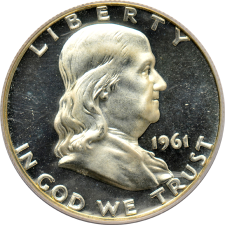 1953 PCGS PR-66CAM (green label), 1957 PCGS PR-66CAM, and a 1961 PR-67CAM (green label)