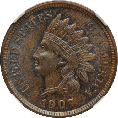 Six UNC small cents certified by NGC 