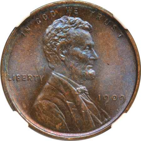 Six UNC small cents certified by NGC 