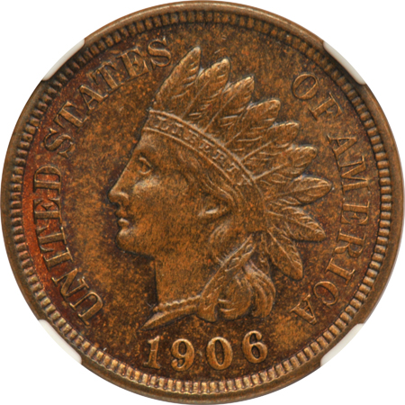 Six UNC small cents certified by NGC 