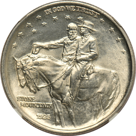 1922 Grant, 1923-S Monroe, and 1925 Stone Mountain, all NGC MS-64