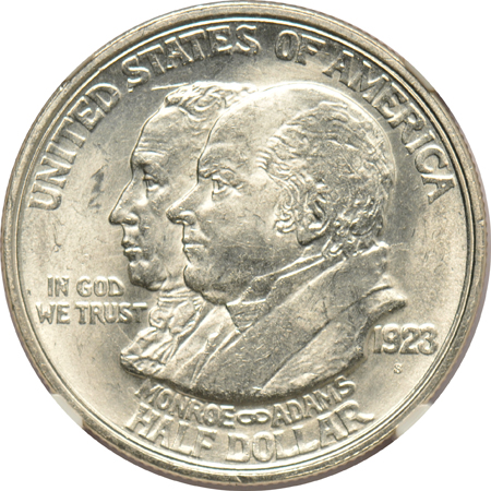 1922 Grant, 1923-S Monroe, and 1925 Stone Mountain, all NGC MS-64