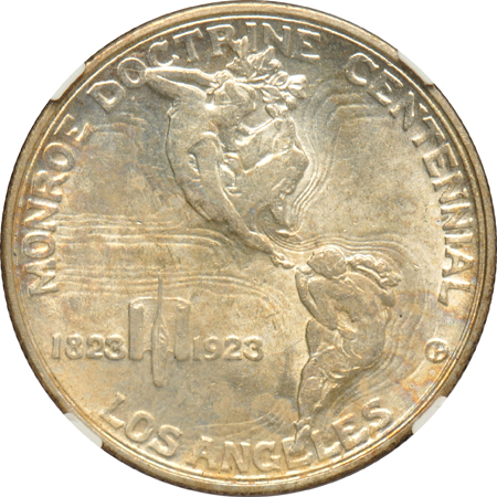 1923-S Monroe MS-62, and a 1951 Washington Carver MS-65, both NGC