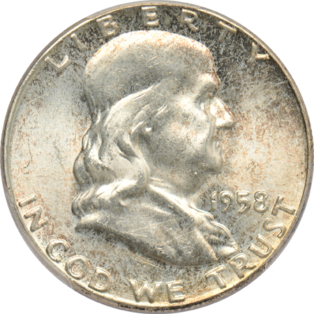 1952-S, 1956, and 1958, all PCGS MS-66