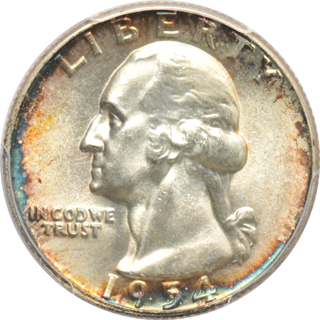 Twelve UNC Washington quarters certified by PCGS