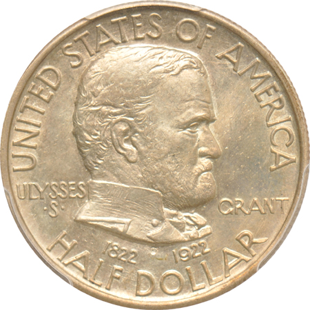 1922 Grant MS-63, 1927 Vermont MS-63, and a 1935 Connecticut MS-64, all PCGS