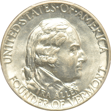 1922 Grant MS-63, 1927 Vermont MS-63, and a 1935 Connecticut MS-64, all PCGS