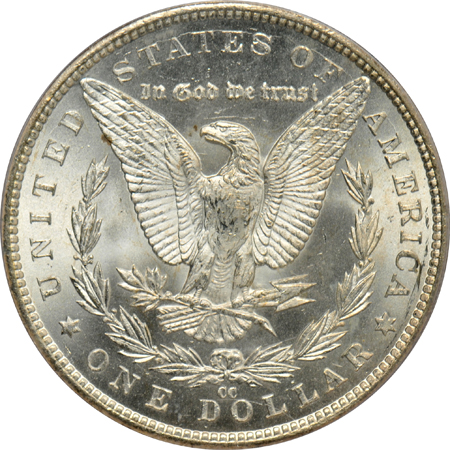1883-CC MS-65 CAC, and an 1890-CC MS-63, both PCGS