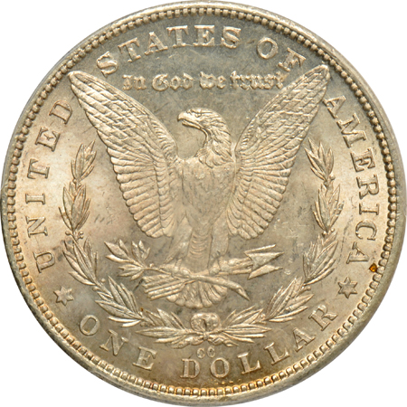 1883-CC MS-65 CAC, and an 1890-CC MS-63, both PCGS