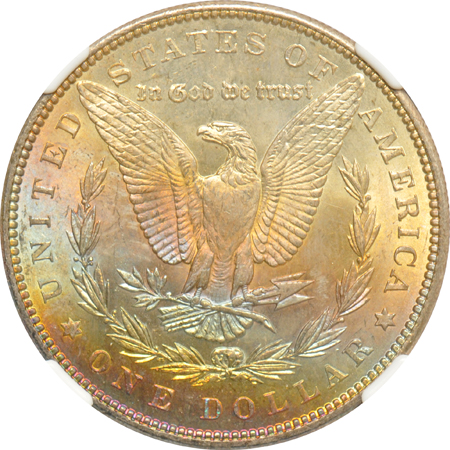 1880-S MS-65 Star CAC, and an 1887 MS-65 Star, both NGC