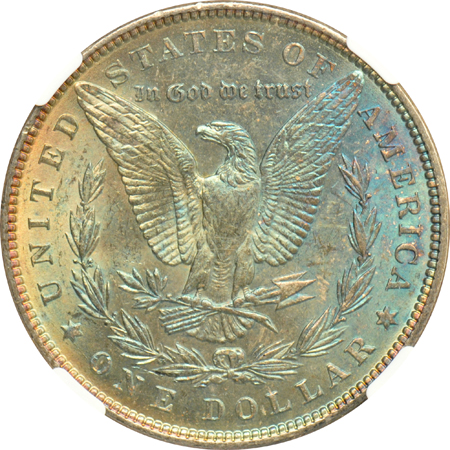 1884-O MS-65, 1887 MS-65 Star CAC, and a 1904-O MS-66, all NGC
