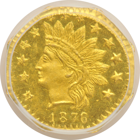1876 50C BG- 949 MS-65, and an 1874 25C BG-876 UNC details/residue, both PCGS