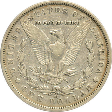 1890-CC NGC XF-45, and an 1890-CC ANACS VF-30 details/cleaned, both VAM-4 Tail Bar