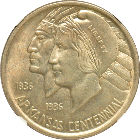 Four NGC certified silver commemoratives