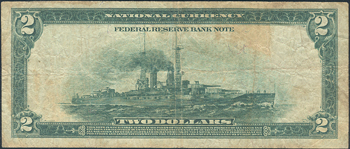 1918 $2 St. Louis Battleship Fr# 771 - PCGS F-15