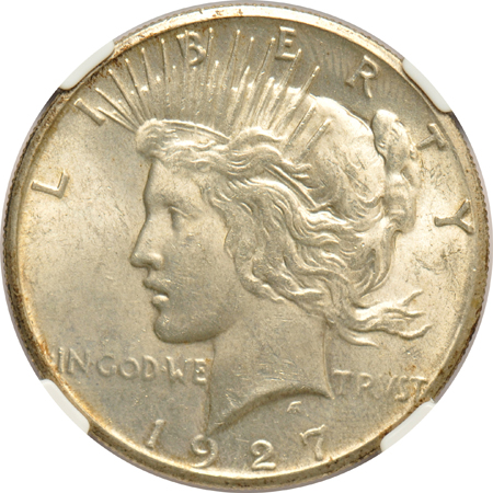1927 MS-63, and a 1934 MS-64, both NGC