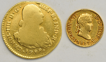 Spain - 1, 2, 4 Escudo Gold Set