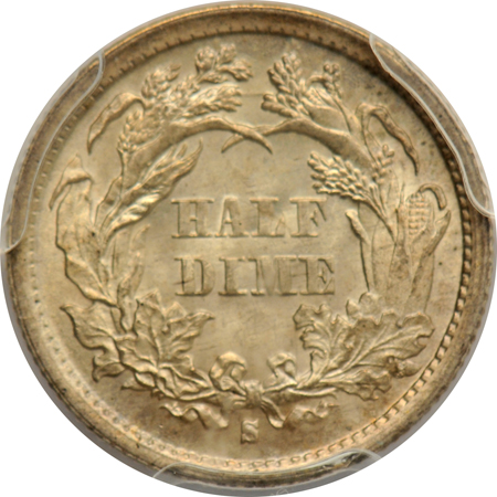 1872-S Mintmark Below Bow PCGS MS-65