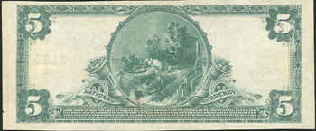 1902 $5 Blue Seal - New York, NY Charter #11655 - XF
