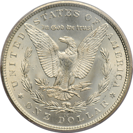 Two 1882-CC MS-63, and an 1883-CC MS-64, all PCGS