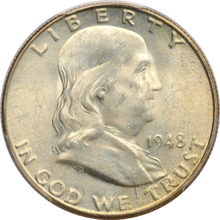 Three 1948-D, and a 1951, all PCGS MS-63FBL