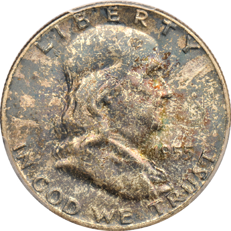 Eighteen Franklin half-dollars certified MS-64 by PCGS
