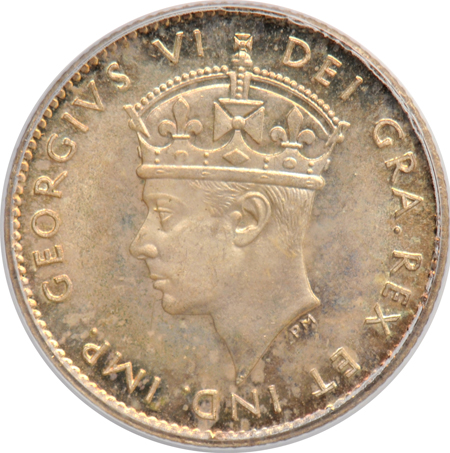 Canada - Newfoundland - 1881 $2 Eliasberg MS-62, 1841-C 10C Belzberg MS-64, and 1945-C 5C Belzberg MS-66, all PCGS