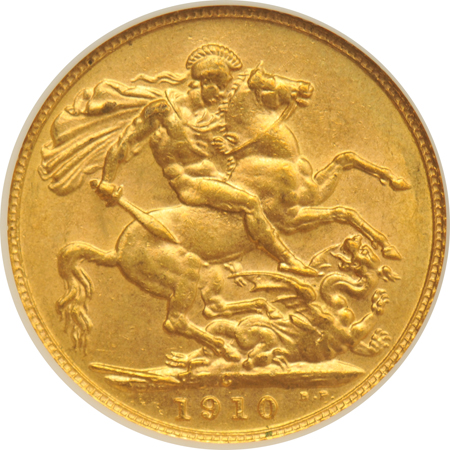 Canada - 1910-C Sovereign - NGC MS-62