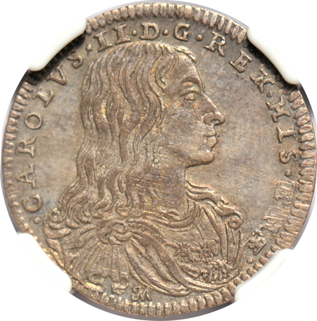 Multiple - 1684 Italy Carlin, Naples NGC AU-55, and a 1790 Netherland Duit, Utrecht NGC MS-66 BN