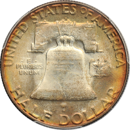 1883-O Morgan silver dollar NGC MS-63 Star, and a 1952-S Franklin half-dollar PCGS MS-65+