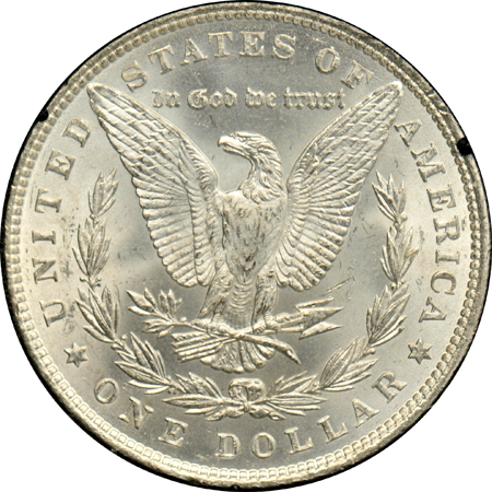 Four non-CC Morgan silver dollars in GSA holders